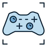 Controller or Gamepad vector colored icon or symbol