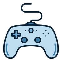 Computer Gamepad vector Gamer Controlling Device colored icon or sign