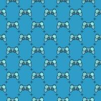 Game Pad vector Video Games Controller colored seamless pattern