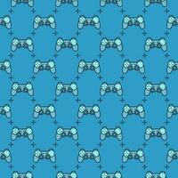 Game Pad vector Video Games Controller colored seamless pattern