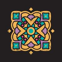 Psychedelic vibrant t shirt design. Psychedelic geometric pattern t shirt design for business. Geometric pattern design. vector