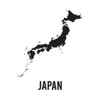 Japón mapa icono vector