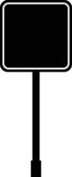 road sign icon in flat isolated on Mockup template for a text. Highway traffic blank plate Road sign in realistic style danger blank warning empty signs. vector for apps web