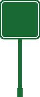 road sign icon in flat isolated on Mockup template for a text. Highway traffic blank plate Road sign in realistic style danger blank warning empty signs. vector for apps web