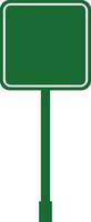 road sign icon in flat isolated on Mockup template for a text. Highway traffic blank plate Road sign in realistic style danger blank warning empty signs. vector for apps web