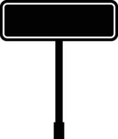 road sign icon in flat isolated on Mockup template for a text. Highway traffic blank plate Road sign in realistic style danger blank warning empty signs. vector for apps web