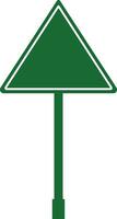 road sign icon in flat isolated on Mockup template for a text. Highway traffic blank plate Road sign in realistic style danger blank warning empty signs. vector for apps web
