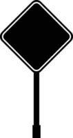road sign icon in flat isolated on Mockup template for a text. Highway traffic blank plate Road sign in realistic style danger blank warning empty signs. vector for apps web