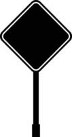 road sign icon in flat isolated on Mockup template for a text. Highway traffic blank plate Road sign in realistic style danger blank warning empty signs. vector for apps web