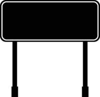 road sign icon in flat isolated on Mockup template for a text. Highway traffic blank plate Road sign in realistic style danger blank warning empty signs. vector for apps web