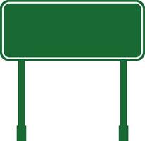 road sign icon in flat isolated on Mockup template for a text. Highway traffic blank plate Road sign in realistic style danger blank warning empty signs. vector for apps web