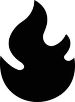 Fire icon in flat style. Fire flame symbol isolated on Bonfire silhouette logotype. Emergency Related Contains such Automated external defibrillator, Siren vector apps website