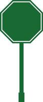 road sign icon in flat isolated on Mockup template for a text. Highway traffic blank plate Road sign in realistic style danger blank warning empty signs. vector for apps web