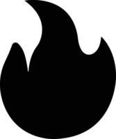 Fire icon in flat style. Fire flame symbol isolated on Bonfire silhouette logotype. Emergency Related Contains such Automated external defibrillator, Siren vector apps website