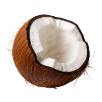 AI generated Coconut No Background Applicable to Any Context Perfect for Print on Demand png