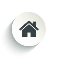 House icon isolated on white background. vector