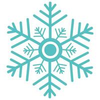 Snowflake icon in flat design style isolated on white background. vector