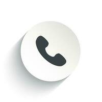 Telephone icon isolated on white background. vector