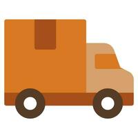 Logistic delivery truck object vector illustration