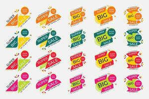 Free vector big sale banner collection design