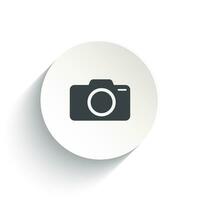 Camera icon isolated on white background. vector