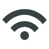 Wifi icono vector aislado en blanco antecedentes