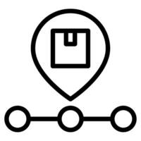 Logistic tracking object vector illustration