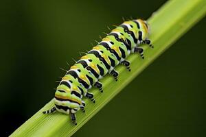 ai generado oruga encajar mariposa. generado ai. foto