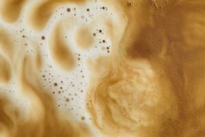 AI generated Coffee foam texture. AI Generated photo