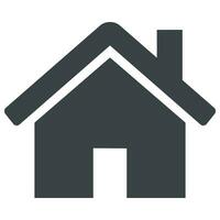 Home icon vector isolated on white background.