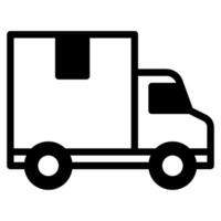 Logistic delivery truck object vector illustration