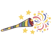 Nouveau année feu d'artifice élément illustration png