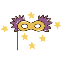 nuevo año máscara fiesta icono png