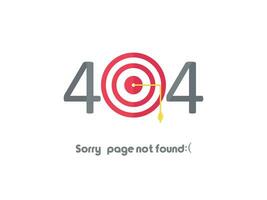 Error 404 Page Not Found vector