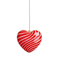 3d hanging pink and red balloons. for decoration valentine's day and mother's day. png