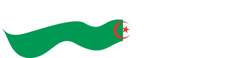 Algeria Flag Ribbon Shape png