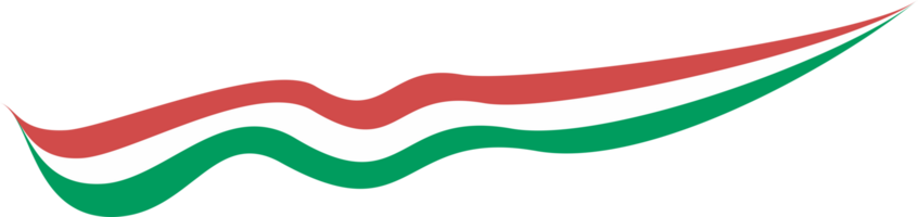 Hungary Flag Ribbon Shape png