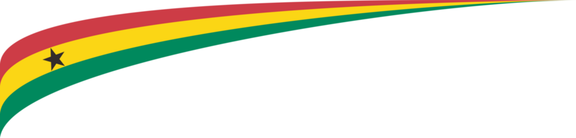 Ghana vlag lint vorm png