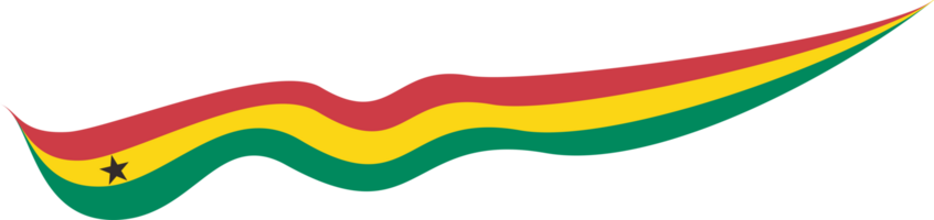 Ghana vlag lint vorm png