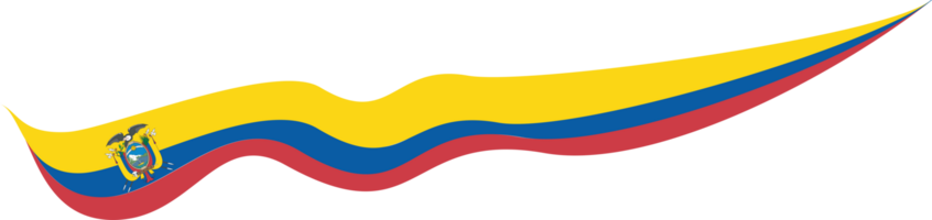 Ecuador vlag lint vorm png