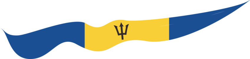 Barbados vlag lint vorm png