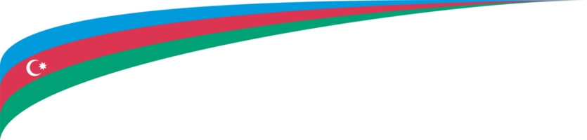 Azerbaijan Flag Ribbon Shape png