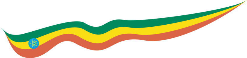 etiopien flagga band form png