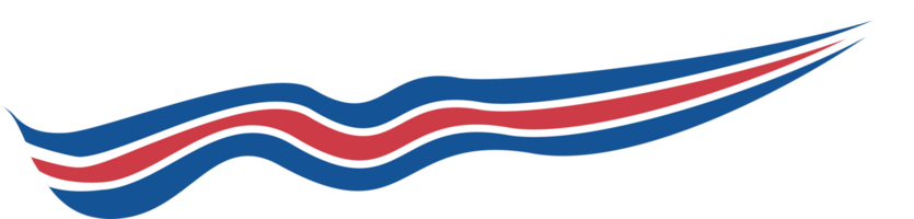 Costa Rica Flag Ribbon Shape png