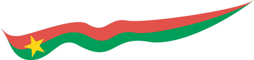 Burkina Faso Flag Ribbon Shape png