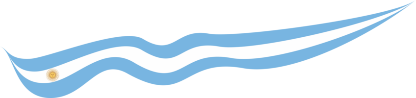 Argentinië vlag lint vorm png