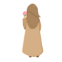 Muslim Frauen halten Blumen png