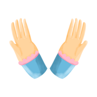 ilustración de oración de mano png