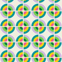 Essential geometric printable seamless pattern with abstract Minimal elegant line form stroke shapes in vibrant colors. Modern simple background in minimalist mid century style vector wall art