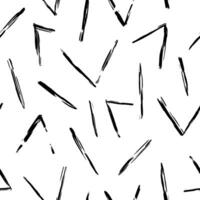 Aesthetic Contemporary printable seamless pattern with abstract line, dot, shape brush stroke in black and white colors. Boho background in minimalist style vector Illustration for wallpaper fabric